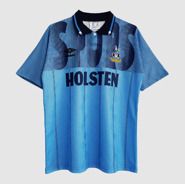 1992-94 Tottenham Hotspur Retro Blue Away Kit Soccer Jersey